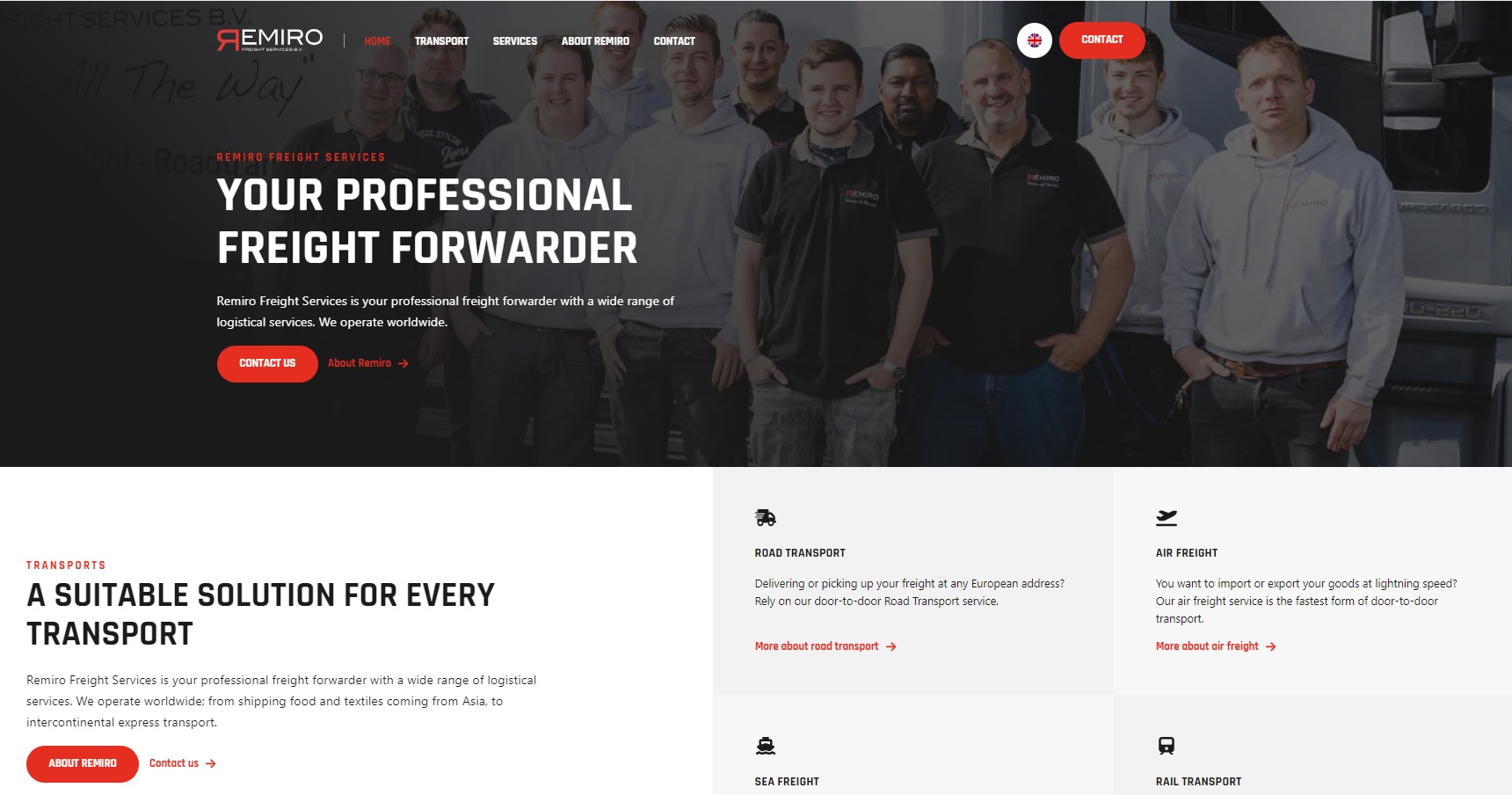 Remiro Freight new website Remiro Freight new website