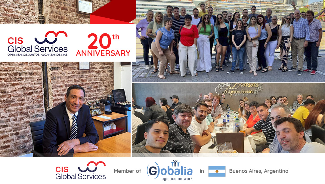 Image of the team of CIS Global Services celebrating their 20th Anniversary